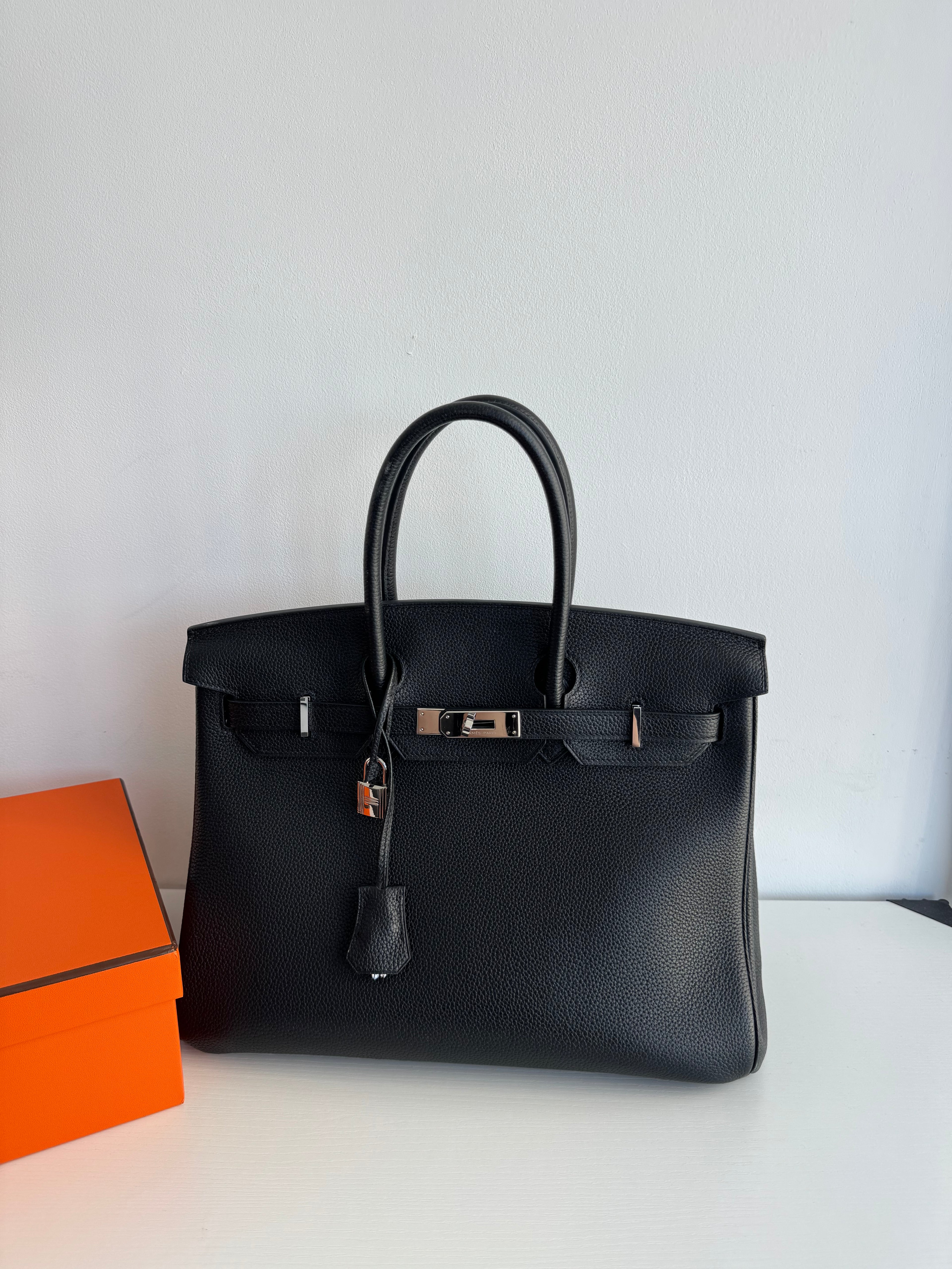 Hermès Birkin 35 Noir 89 Togo Palladium Hardware