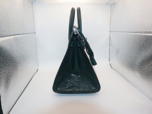 Hermès Birkin 20 Vert Cypress Lizard Palladium Hardware